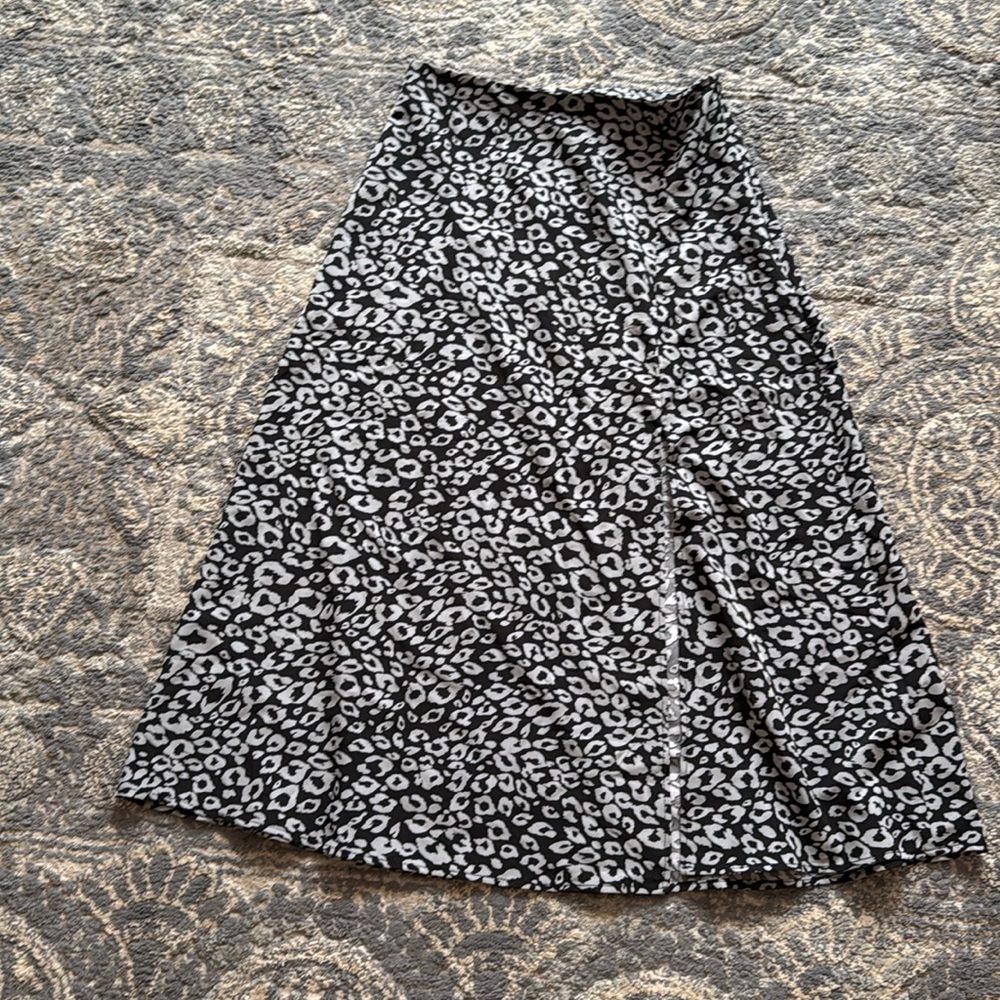 SHEIN Women's Boho  Print Thigh High Waist A Line Split Midi Skirt Size 4 - Picture 2 of 9